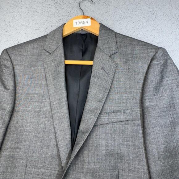 J Crew Sport Coat Men 36R Gray Wool Thompson Two Button Blazer Suit Jacket NWT - Picture 6 of 16
